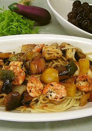 夏野菜パスタ（健康食）-レシピのメイン写真