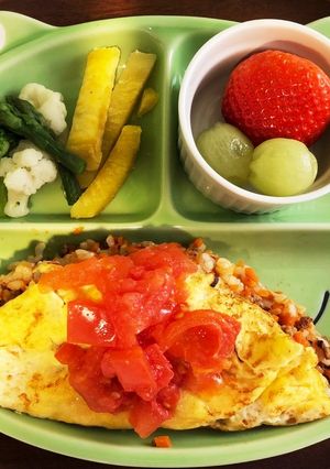 離乳食後期 ケチャップ不使用オムライス-レシピのメイン写真