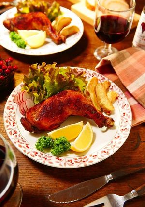 オールスパイスが華かに香るローストチキン-レシピのメイン写真