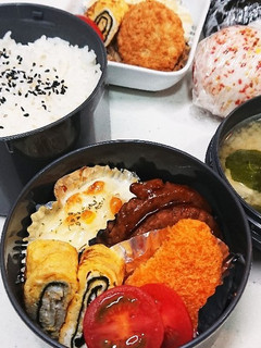 18/12/26ダンナ弁当&息子ランチ-レシピのメイン写真