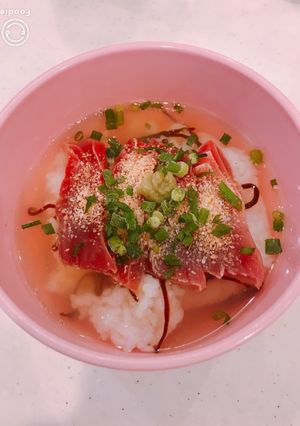 余ったマグロを漬けにして～のマグロ茶漬け-レシピのメイン写真