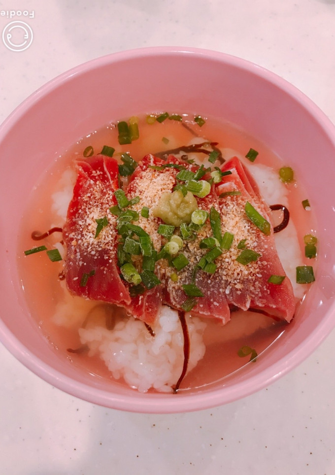 余ったマグロを漬けにして～のマグロ茶漬け-レシピのメイン写真