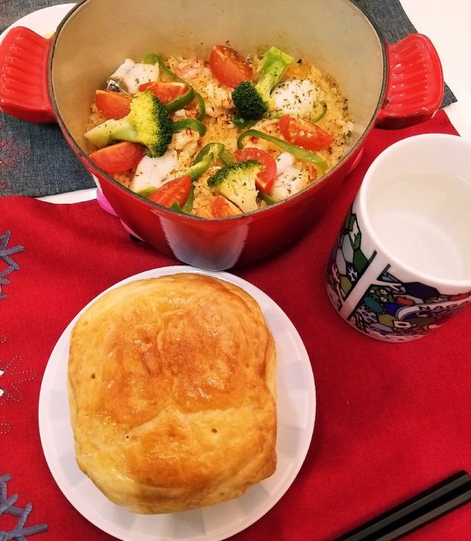 ル・クルーゼでパエリヤ by paranmama 【クックパッド】 簡単おいしい