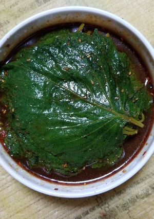 自宅で美味しいゴマの葉醤油漬け-レシピのメイン写真