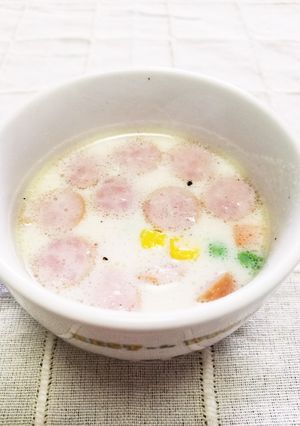 ☆朝食に♪ミックスベジタブル豆乳スープ☆-レシピのメイン写真