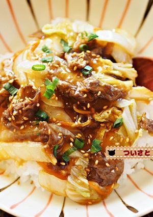 おっと飯・白菜と牛肉のオイスターごはん-レシピのメイン写真