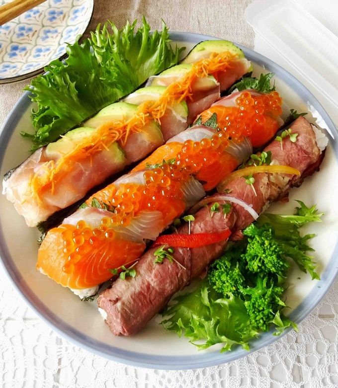 かんたん豪華のっけ巻き～のりまきdays by KOKUBO 【クックパッド