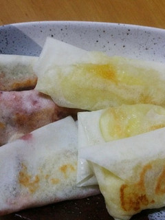 ジャムでデザート焼き春巻き-レシピのメイン写真