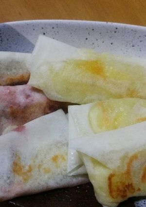 ジャムでデザート焼き春巻き-レシピのメイン写真