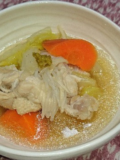 あたただしで鶏手羽元と冬野菜のだし煮-レシピのメイン写真