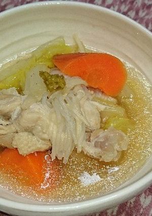 あたただしで鶏手羽元と冬野菜のだし煮-レシピのメイン写真