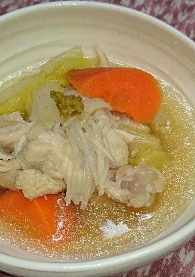 あたただしで鶏手羽元と冬野菜のだし煮-レシピのメイン写真
