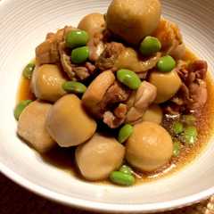 A picture of 簡単!冷凍里芋と鶏もも肉の煮物.