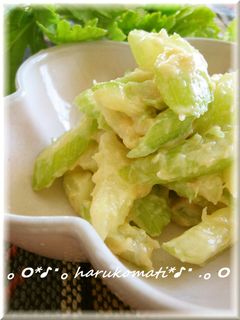 セロリの酒粕和え-レシピのメイン写真