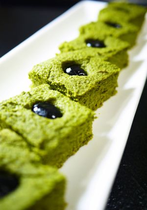 お正月に。抹茶黒豆おからチーズケーキ-レシピのメイン写真