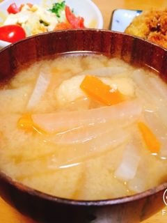 やってみて♡大根と人参のお味噌汁♡-レシピのメイン写真