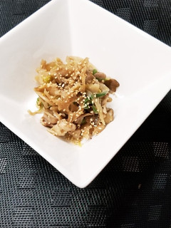 根野菜と舞茸の醤油炒めわさび風味-レシピのメイン写真