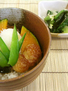 鰆とホタテの蒲焼丼(健康食)-レシピのメイン写真