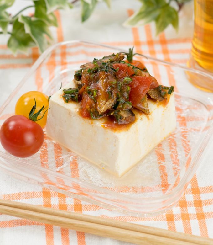 トマトラー油のサーディン冷や奴-レシピのメイン写真
