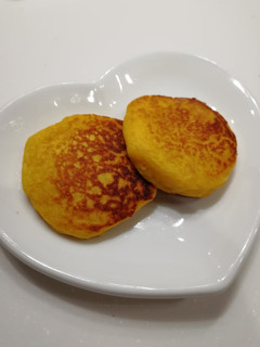 ♡簡単かぼちゃのパンケーキ♡離乳食にも♡-レシピのメイン写真