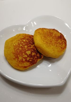 ♡簡単かぼちゃのパンケーキ♡離乳食にも♡-レシピのメイン写真