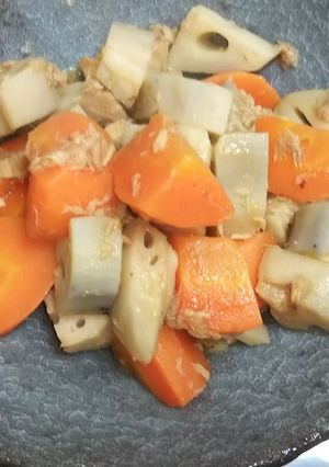 レンコンとツナの和風煮込み-レシピのメイン写真