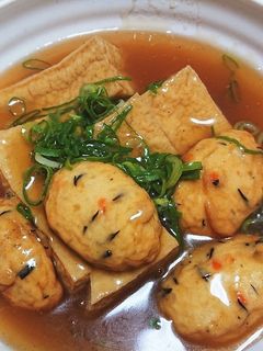 厚揚げとがんものあんかけ煮-レシピのメイン写真