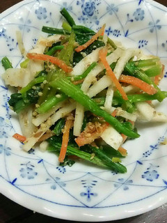 減塩☆蕪とほうれん草のごま和え。-レシピのメイン写真