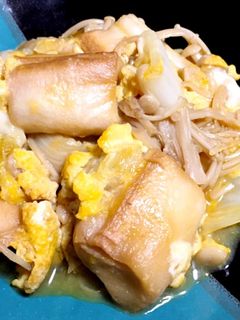 麩と白菜の卵とじ-レシピのメイン写真