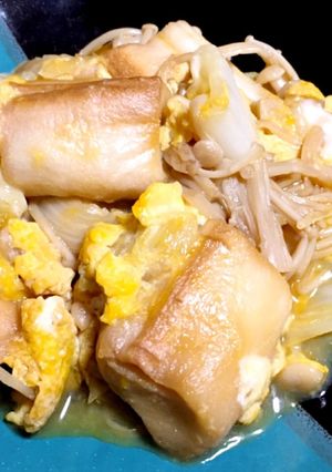 麩と白菜の卵とじ-レシピのメイン写真