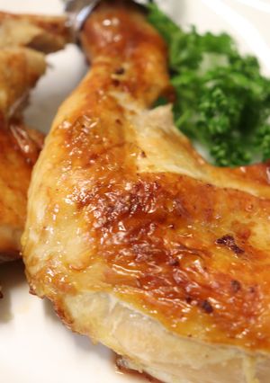 簡単美味♪鶏骨付きもも肉のＩＨグリル焼き-レシピのメイン写真