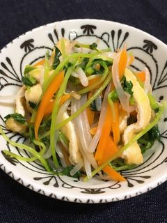 簡単作り置き☆豆苗ともやし炒め☆お弁当-レシピのメイン写真