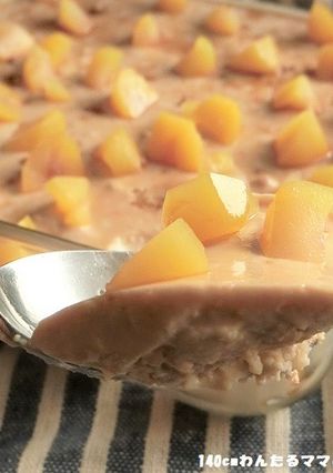 レンジで簡単★黒糖スコップチーズケーキ-レシピのメイン写真