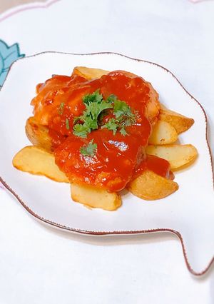 鮭とポテトのバーベキューソース-レシピのメイン写真