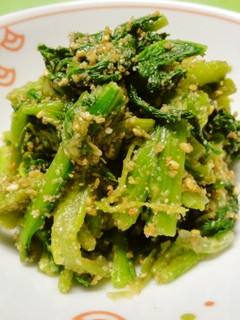 *カブの葉の胡麻和え*-レシピのメイン写真