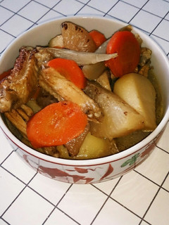 手羽と根菜の煮物♪-レシピのメイン写真