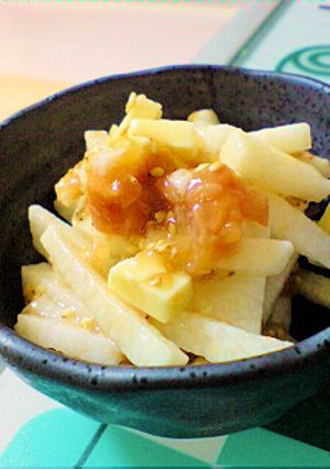 切って混ぜて♪さっぱり味の長芋梅干和え-レシピのメイン写真