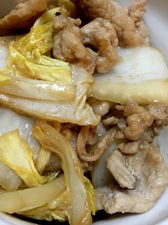 簡単!時短!白菜と豚肉のマヨポン炒め-レシピのメイン写真