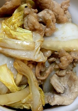 簡単！時短！白菜と豚肉のマヨポン炒め-レシピのメイン写真