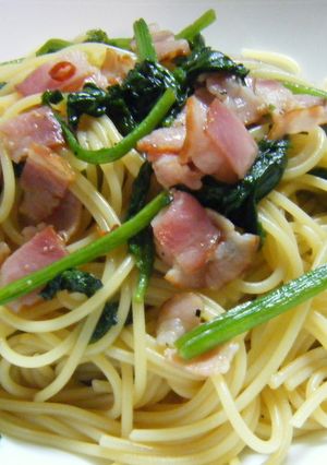 ★ほうれん草とベーコンの和風パスタ★-レシピのメイン写真