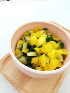 切るだけ☆箸休めのたくあんきゅうり-レシピのメイン写真
