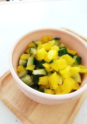 切るだけ☆箸休めのたくあんきゅうり-レシピのメイン写真