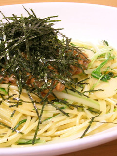 水菜と納豆のパスタ-レシピのメイン写真