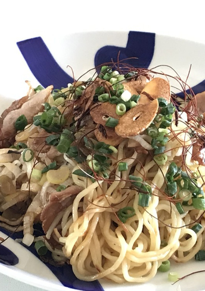 ごま油香る　ネギぶた塩焼きそば-レシピのメイン写真