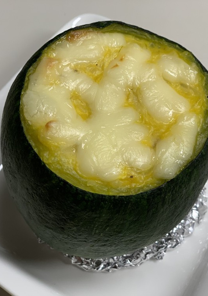 まるごとかぼちゃの簡単で美味しいグラタン-レシピのメイン写真