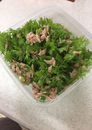 わさび菜のツナサラダ-レシピのメイン写真