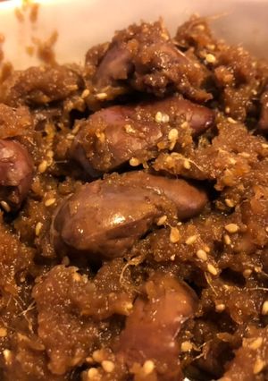 おろし生姜まみれの鶏肝の甘辛煮-レシピのメイン写真