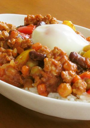 豚ひき肉とミックスビーンズのキーマカレー-レシピのメイン写真
