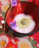 離乳食初期～　お正月＊ミルク粥の団子添え