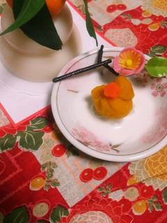離乳食初期~ お正月*みるく巾着かぼちゃ-レシピのメイン写真
